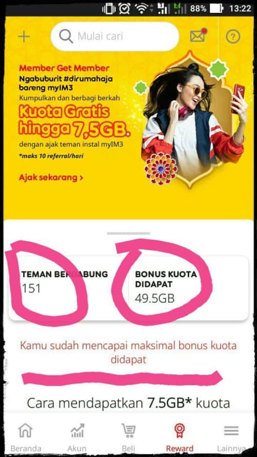 Cara Mendapatka. Gratis 1Gb Saat Download My Indosat ...